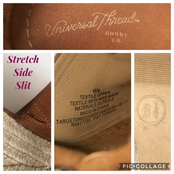 Universal Thread ESPADRILLE Wedge Sandal Shoes 6.5 - Picture 8 of 8